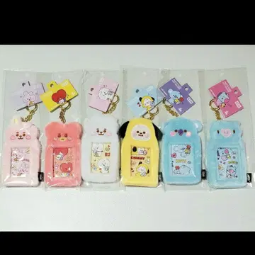 BT21 BTS 포토 카드 키링 6개 세트