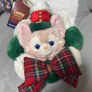 홍콩 디즈니랜드 리나벨 크리스마스 리스 장식 봉제 인형