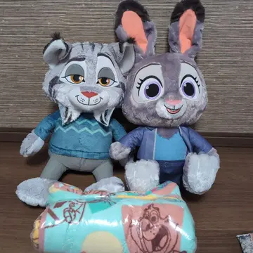 주토피아 2 슈퍼 라지 봉제 인형 세트 주디 홉스와 파우 버드