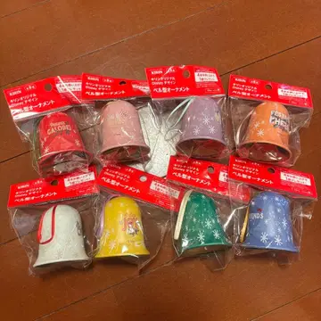 기린 디즈니 벨 모양 오너먼트 8종 컴프 세트