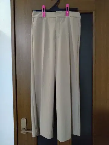 23구 베이지 스트레이트 팬츠 서스펜더 포함