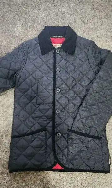 퀼팅 자켓 네이비