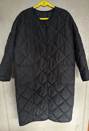 발수 가공 퀼팅 롱 코트 (안감 부착)