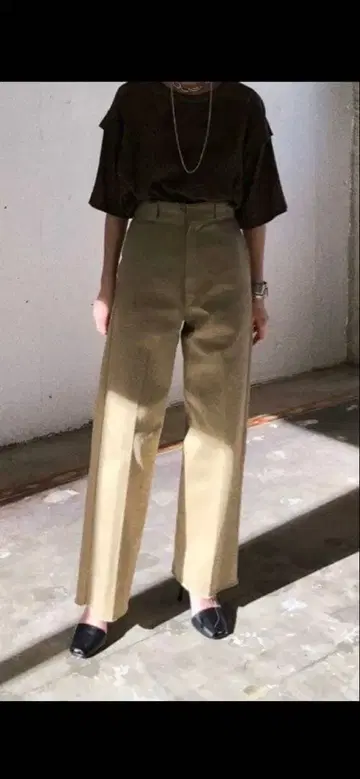 클라네 CLANE x Dickies 하이 웨이스트 팬츠