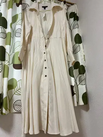 BANANA REPUBLIC 아이보리 긴팔 셔츠 원피스 S