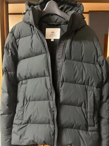 PYRENEX 후드 부착 다운 자켓 다크 그레이