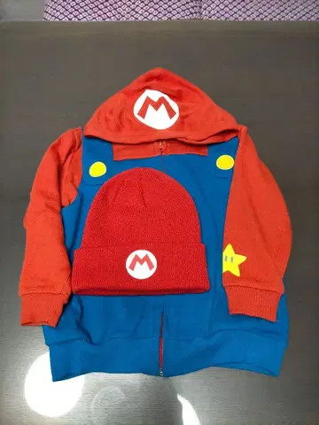 USJ 마리오 후드티 니트 모자