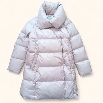 내추럴 뷰티 베이지 롱 다운 자켓