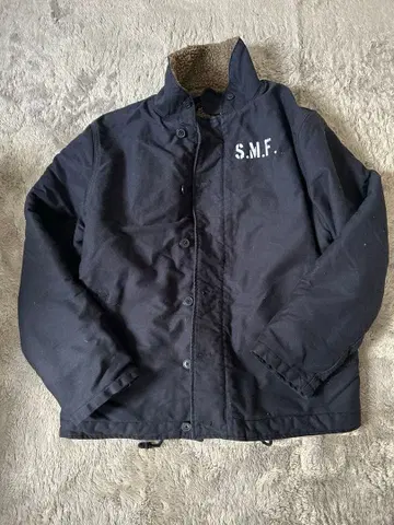 SMF 보아 내부 밀리터리 자켓 네이비