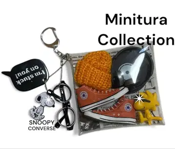 가챠 파우치 SNOOPY 오렌지 파우치 CONVERSE PEANUTS