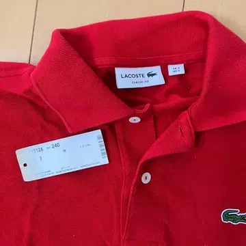 IZOD LACOSTE L1212A 피케 셔츠 레드 사이즈 3 라코스테
