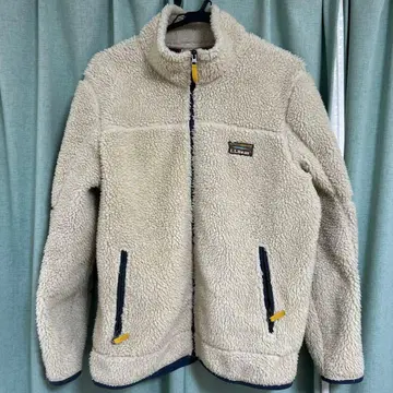 LLBean 보아 플리스 자켓 MED-REG 크림색