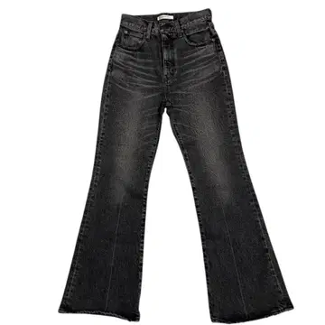 [ 새상품급 ] MOUSSY 마우지 플레어 데님 블랙 25사이즈 인기