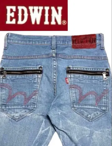 단종품 EDWIN BLUE TRIP EB0006 지퍼 데님