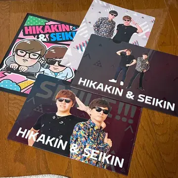 HIKAKIN 히카킨 SEIKIN 세이킨 클리어 파일 4개 세트