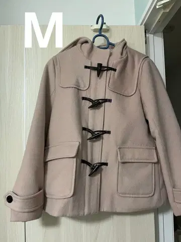 더플 코트 더스티 핑크 후드 M