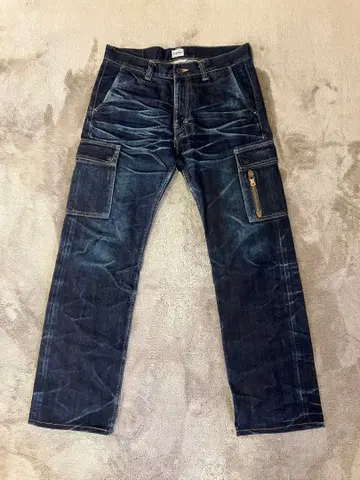 ETERNAL 다크 블루 카고 데님