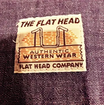 THE FLAT HEAD 샴브레이 셔츠 사이즈 38