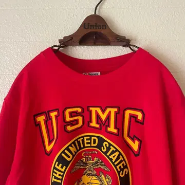 데드스탁 90s USMC T셔츠 빈티지 hanes 레드 M