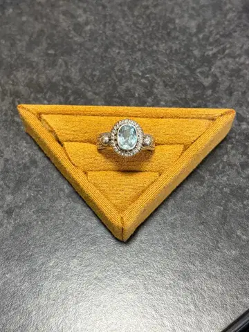 아쿠아 마린 silver925 반지 16호