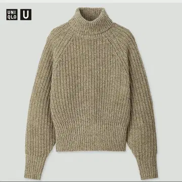 [ 착용 1회 새상품급 ] UNIQLO U 로 게이지 터틀넥 스웨터 XL