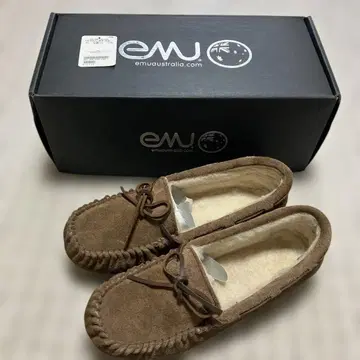 emu 브라운 스웨이드 모카신 25cm