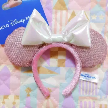 디즈니 키체인 미니 머리띠 핑크