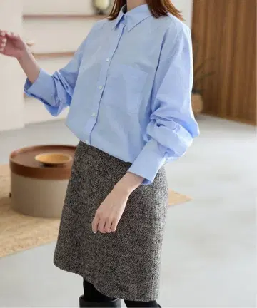 [ 미사용 새상품 ] SLOBE IENA 코튼 브로드 베이직 셔츠