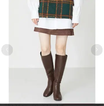 스퀘어토 힐 롱 부츠 M 사이즈 미사용 새상품