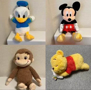 디즈니 오자루의 조지 봉제 인형 4개 세트