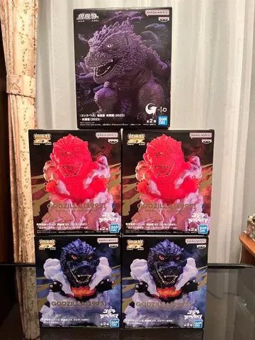 진좌수 고질라 피규어 세트 2023년판 1995년판 묶음 판매 5체