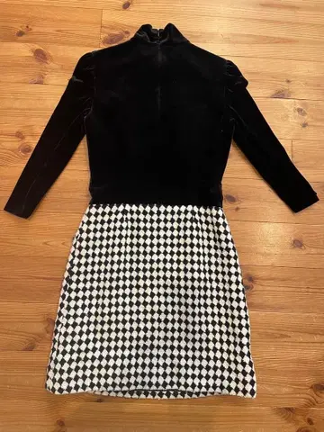 M's GRACY 벨로아 상의 절개 디자인 원피스 38 사이즈