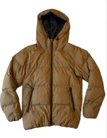 GU 다운 자켓 브라운 S 다운 베이지 아우터