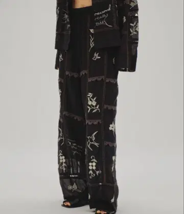 todayful Embroidery Patchwork Trousers38