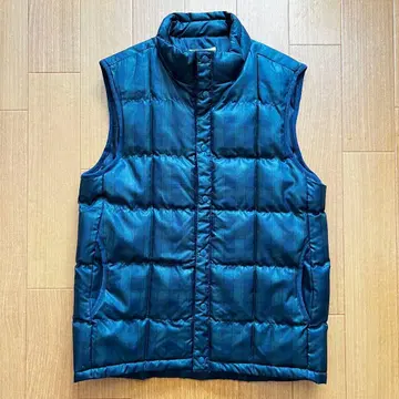 URBAN RESEARCH 다크 블루, 그린 퀼팅 다운 베스트