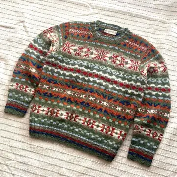 Aylesbury 노르딕 무늬 스웨터 긴팔