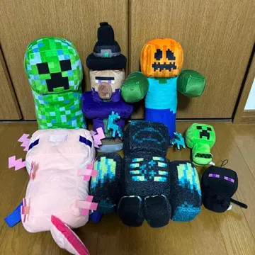 마인크래프트 봉제 인형 세트