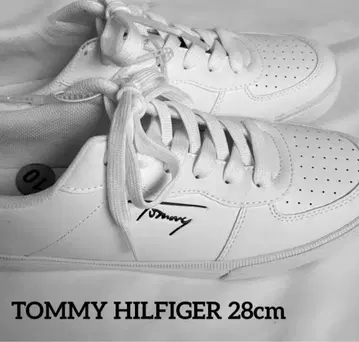 TOMMY HILFIGER 스니커즈 남성용 26cm 화이트 로고