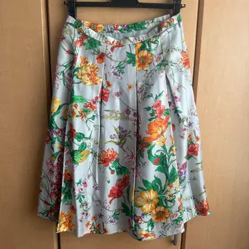 DAKS 플레어 스커트 꽃무늬