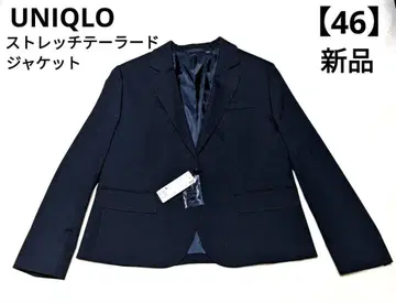 새상품 유니클로 스트레치 테일러드 자켓 네이비 여성용 블랙