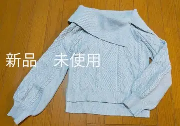 새상품 미사용 WILLSELECTION 케이블 짜임 2way 스웨터