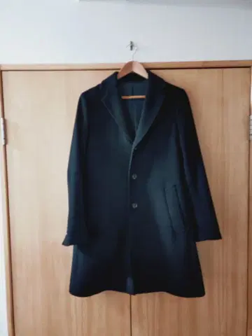 블랙 체스터 코트 S 사이즈