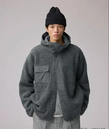 GU 보아 플리스 스냅 후드티 ENGINEERED GARMENTS L