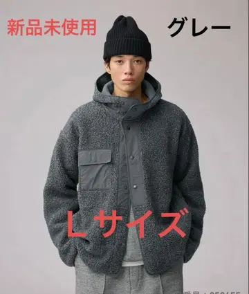 GU 보아 플리스 스냅 후드티 ENGINEERED GARMENTS L