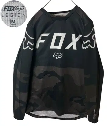FOX RACING 빅 로고 블랙 x 카모플라주 패턴 사이클 저지 풀오버