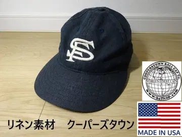 USA제 쿠퍼스타운 야구 모자 린넨 원단 SF