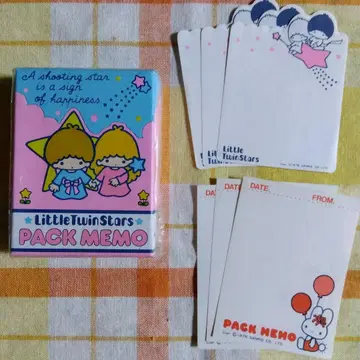 미개봉 1976년제 키키라라 팩 메모 쇼와 레트로