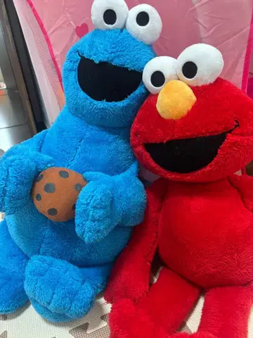 USJ 쿠키 몬스터 엘모 봉제 인형 세트