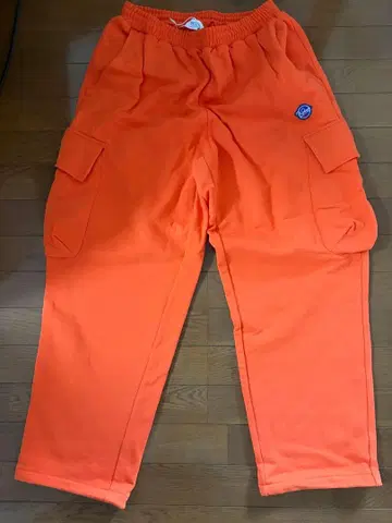 Reboy 오렌지 맨투맨 카고 팬츠 LARGE