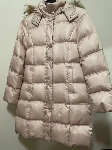 & by P&D 다운 롱 코트 핑크 size38